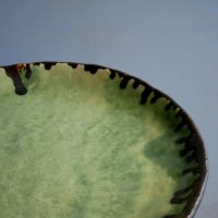手びねり緑釉皿